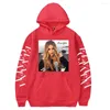 Hoodies للسيدات Elvana Gjata هوديي النساء رجال طويل الأكمام من النوع الثقيل للجنسين للجنسين.