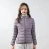 2024 Lu Lu Womens Yoga Short Thin Down Jacket Opfit Solice Color Coat Sports Winter Outwear 13Colors