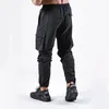 Męskie spodnie biegające do joggingu czarne luźne joggery streetwear swobodny sport