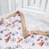 Täcken KangoBaby #my Soft Life # Design Premier Kvalitet tjockare bambu bomullsbaby swaddle filt född muslin wrap spädbarn täcke 230906