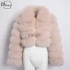 Women's Fur Faux Fur Inwoman Hot Style Real Raccoon Fur Coat Women Fur Coat In Autumn Winter Fashionable Warm Women's Fur Jacket Genuine Leather Coat x0907