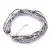 Bracelets de charme 2023 Mode Charme Femmes Bracelet Perles De Cristal Multicouche Verre Graine Perlée Bracelet Poignet Chaîne Cadeau Bijoux A747
