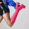 Boots Drop Sexy Stretch Over Knee Square Head Large Size Womens Nightclub Party Bar Pole Dance 35 43 230907