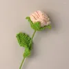 Dekorativa blommor 1 st konstgjorda rose DIY Bouquet Hemlagad virkningskatt dekoration Bröllop Blomma Valentins mors dag gåva