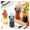 Cooking Utensils Household Metering Sile Brush Head Oil Pot Kitchen Press Type Bottle Integrated High-Temperature Barbecue Rra46 Drop Dhtrb