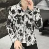 Herrjackor 2023 Autumn Jacquard Jacket för män koreansk version Trend Slim Fiting Short Casua Business Social Streetwear Windbreaker