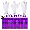 Special Occasions Boys Girls White Ghost Cosplay Costume for Halloween Child Performance Carnival Party Dress Up 230906