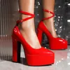 shoes bride high heels thick
