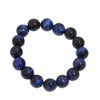 Bracelet en Lapis Lazuli naturel, œil de tigre, à la mode, bijoux pour Couple, pour femmes et hommes, Bracelets de Yoga