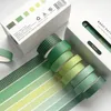 Adhesive Tapes washi tapes green series tape set vintage adhesive Decorative scrapbooking diary stickers DIY Stationery Tape Supplie 2016 2016 230907