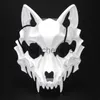 Party Masks Halloween Mask Maska Half-Face Cos Dragon God Fierce Tiger Night Fork Togu Man Wolf Mask Perform Maski Skull Maski x0907