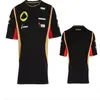 F1 Formula One Motorcycle polyester quick-drying short-sleeved T-shirt 2013 Lotus Lotus Kimi Raikkonen racing suit round neck Tee 267j