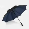 Umbrellas Reinforced Portable Car Long Handle Umbrella Windproof Red Original Large Outdoor Rain And Sun Regenschirm Sunshades