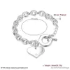Charme Bracelets 925 en argent Sterling coeur bracelet à breloques femme tempérament classique mode cadeau d'anniversaire en gros bijoux R230907