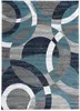 Carpets Rugshop modern abstract circles are perfect for living rooms bedrooms home offices and easy to clean areas in kitchens. Carpets are 3'3 "x 5" gray P230907