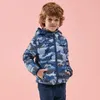 Down Coat Enfants Automne Down Manteau Camouflage Léger Coupe-Vent À Capuchon Vestes D'hiver pour Garçons Bébé Infant Puffy Survêtement R230905