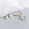 Boucles d'oreilles créoles en argent 925, aiguille, pompon, amour, cœur, Piercing pour femmes et filles, Punk, fête d'oreille, bijoux de mariage, cadeau Eh548