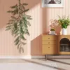 Dekorative Blumen Simulation Rebe Wandbehang nicht verwelken künstliche realistische Kunststoff Hintergrund Prop gefälschte grüne Pflanze für Garten