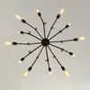 Pendant Lamps American Iron Retro Spider Chandeliers Lighting For Living Room Bar Lights Creative Art Industrial Wind Study Hanging Lamp