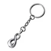 Keychains Drop Cremation Keychain Infinity Love Ash Memorial Keepsake Pendant Rostfritt stål urn smycken med trattpaket