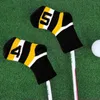 Outros produtos de golfe Meias de malha em forma de capas de cabeça de golfe 9pcs Clubes de golfe Headcover 4 5 6 7 8 9 P A S Golf Iron Headcovers Acessórios para clubes de golfe 230907