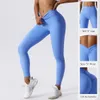 Damesleggings Scrunch Butt Gym-leggings Sexy V-taille Push-up leggings Dames Fiteness-leggings Naakt gevoel Yogabroeken Workout Panty's Legging 230907