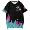 Men's T Shirts PROMARE T-shirt Cosplay Six Terylene Summer Kids 3D Printing Tops Tees