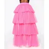 Gonne Donna Gonna a strati Gonna lunga Maxi pizzo Tulle Abito da festa da donna Abito Lolita Sottoveste Vintage Midi Jupe Saias faldas 230906