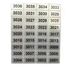 Autres autocollants décoratifs 1000 argent numéro consécutif inventaire 001 à 10000 au choix étanche 20mm x 10mm 230907