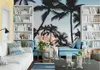 Tapety CJSIR Papel de Parede 3D niestandardowa tapeta Mural Thailand Beach Coconut Grove Tropical Style Tło Wall Dekoracja domu