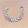 Fine Clasp18mm Fully Hip Sterling Jewelry Luxury Moissanite Diamond Necklace Hop Silver Custom Chain Baguette Men Cuban Link vvs dxnar