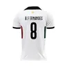 22 23 24 New Portugal C Ronaldo Bernardo 국가 대표팀 팬 플레이어 버전 축구 유럽 유럽 컵 Joao Felix Pepe 축구 셔츠 홈 어웨이 키트 유니폼