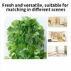 Decorative Flowers 110cm Artificial Plants Vine Leaves Ratten Hanging Ivy Fake Wall Creeper Wedding Home Garden Decoration Grape