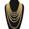 Catene in oro italiano personalizzato 10Kt 14K Catene in oro massiccio Franco Miami Cuban Link in vero oro giallo con certificato