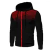 Erkek Hoodies Sıradan Erkekler Patchwork Moda Kapşonlu Sweatshirt Ceket Erkek Kış Bahar Siyah Kırmızı Sokak Güzergahı Takip Adamı Kapüşonlu Külkü