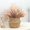 Decorative Flowers Plastic Artificial Lavender Bouquet Fake Plants Wedding Indoor Outdoor Home Kitchen Office Table Arrangement