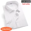 Vestido masculino camisas plus size rosa formal homens trabalho negócios manga longa escritório entrevista preto branco masculino oversized 48 50 blusa