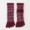 Frauen Socken Stil Harajuku Fünf Finger Für Frau Dicke Baumwolle Herbst Winter Warme Mid-rohr Kappe Retro frauen geschenk