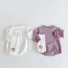 Simpatico orsetto pagliaccetto per bambini primavera autunno vestiti per bambini vestiti per neonati vestiti in cotone a maniche lunghe tuta regalo di compleanno 2628