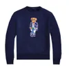 Ralph designer män laurene hoodie toppkvalitet mäns tröjor stil tryck man lös rund nacke plysch långärmad pullover polos skjorta t-shirt tecknad björn