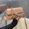 Haute qualité pour les femmes 2023 nouveau tofu à motifs de palmiers occidentalisé avec motif uni, bandoulière à bandoulière unique, petit sac carré pas cher Outlet 50% de réduction