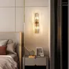 Wall Lamps Jmzm Modern Crystal Lamp Bedroom Bedside Corridor Stairway Hallway Restaurant Kitchen Background Led Light Sconce