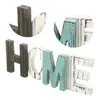 Decoratieve beeldjes 1 set houten Engelse letter HOME Decoratie Creatief staand hout handwerk Bruiloft Huishouden Slaapkamer Desktop