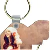 Party Favor Wing Shape Key Buckle Sublimation Blanks MDF CHAIN ​​DIY Pattern Metal Love Heart Car Ring Valentines Day RRE15269 Drop Deli DH6AJ