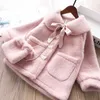 Giubbotti Nuova moda Primavera Autunno Cappotto caldo per le ragazze Giacca Pasqua Simpatico coniglio Peluche Tuta sportiva 3-10 Abbigliamento per bambini R230912