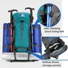 Backpack 70L Nylon Camping Backpack Travel Bag With Rain Cover Outdoor Hiking Daypack Mountaineering Backpack Men Shoulder Bags Luggage 230907