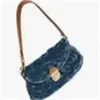 Bags Hobo Lunch Old-fashioned Picture Armpit Style Shipping Handbag Shoulder Embroidered Denim M95050 M44470