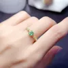 Cluster Rings Natural Ruby Emerald Sapphire Ring 925 Silver Certified 4x5mm Gemstone Girl's Holiday Gift Free Product