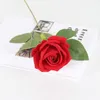 Dekorativa blommor Små flanell Artificial Rose med Pearl Fake Flower Wall Decoration Home El Valentine's Day