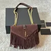 Tassel Messenger Bag Hoge kwaliteit modeklassieker Herfst/Winter must-have schoudertas Trend Commuter onderarmtas